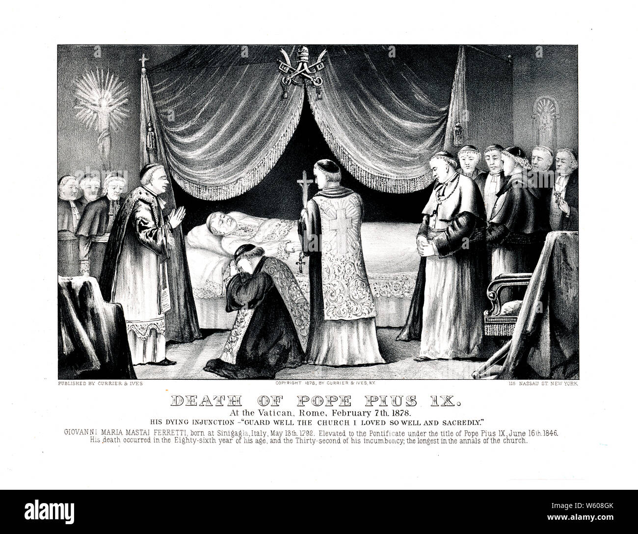 1878 pope pius dying hi-res stock photography and images - Alamy