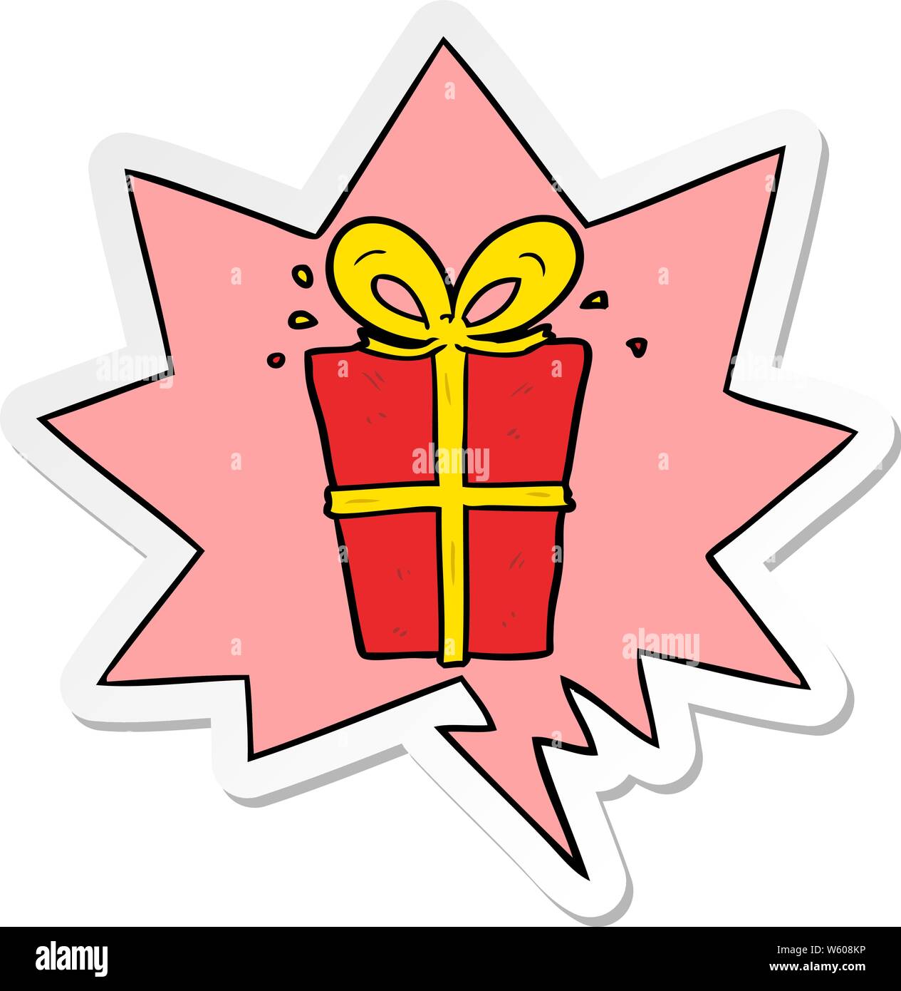 Wrapped Cartoon Kawaii wrapped gift box hi-res stock photography and images - Alamy