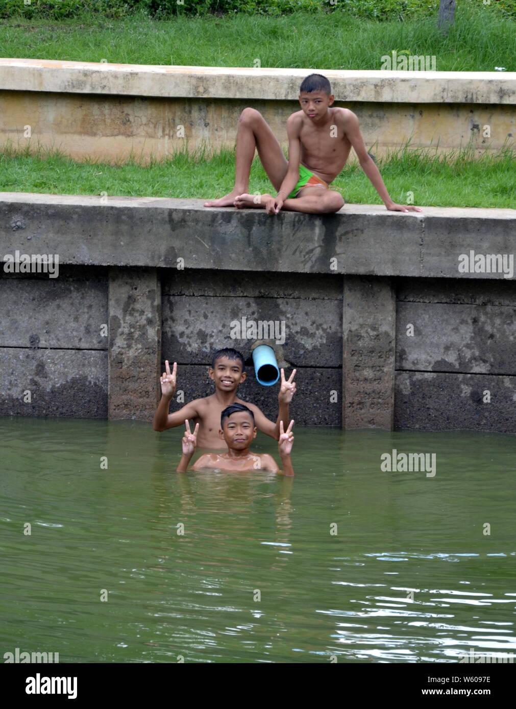 boys in swimwear