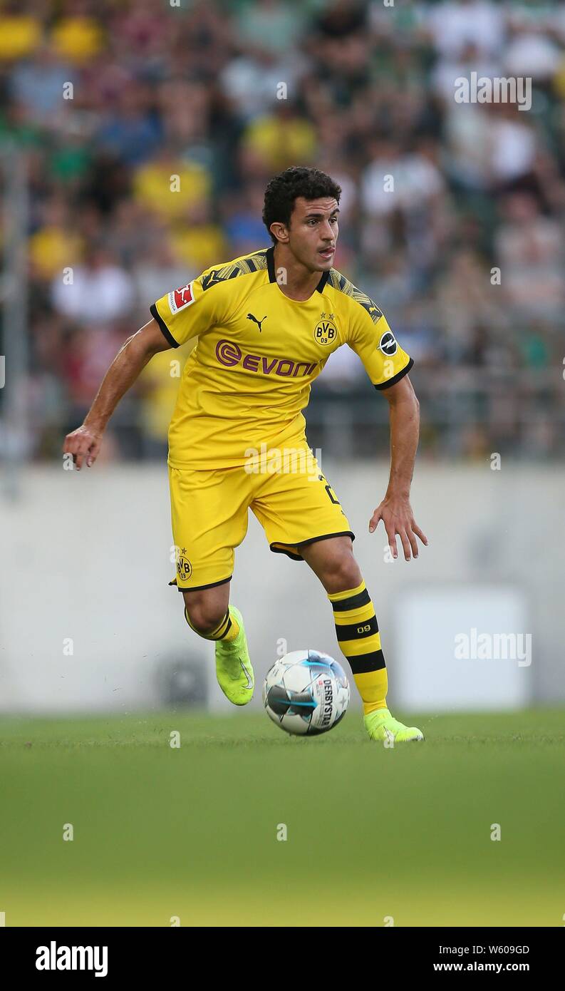 Firo 30 07 2019 Football Season 2019 2020 Borussia Dortmund Training Camp Bad Ragaz Friendly Match Fc St Gallen Borussia Dortmund Single Action Mateu Morey Bvb Borussia Dortmund Full Figure Usage Worldwide Stock Photo Alamy