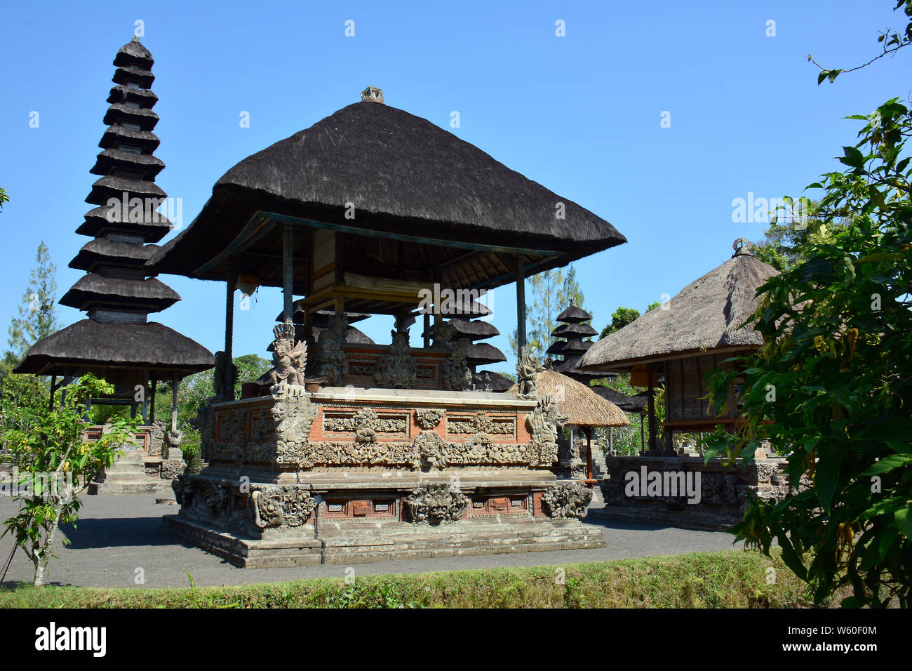 Pura Taman Ayun is a compound of Balinese temple and garden with water features located in Mengwi, Bali, Indonesia, Asia Stock Photo
