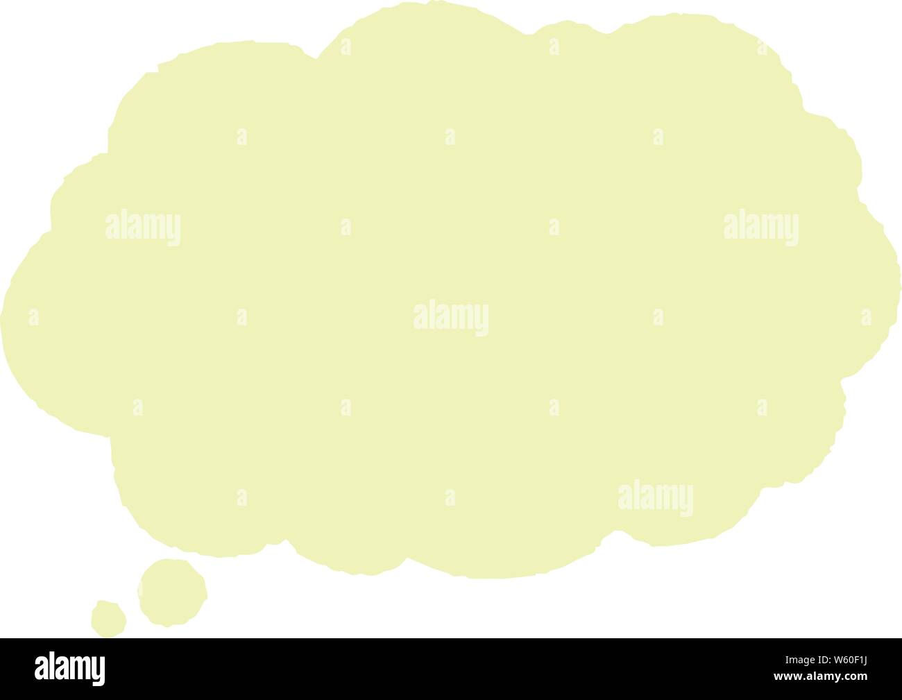 This is a illustration of Cloud-shaped speech bubble drawn Stock Vector ...