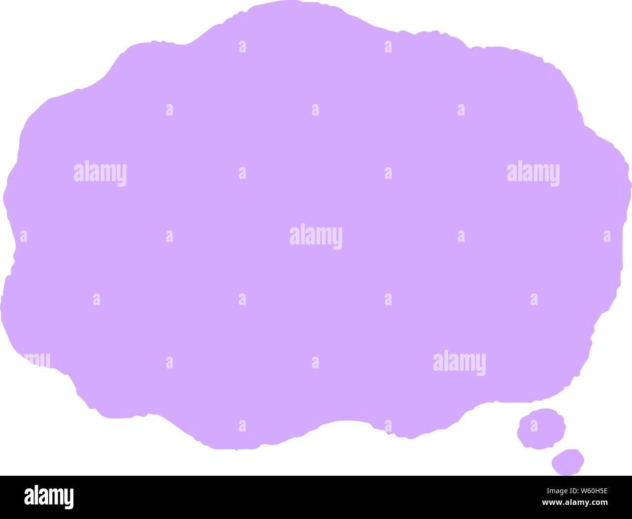This is a illustration of Cloud-shaped speech bubble drawn Stock Vector ...