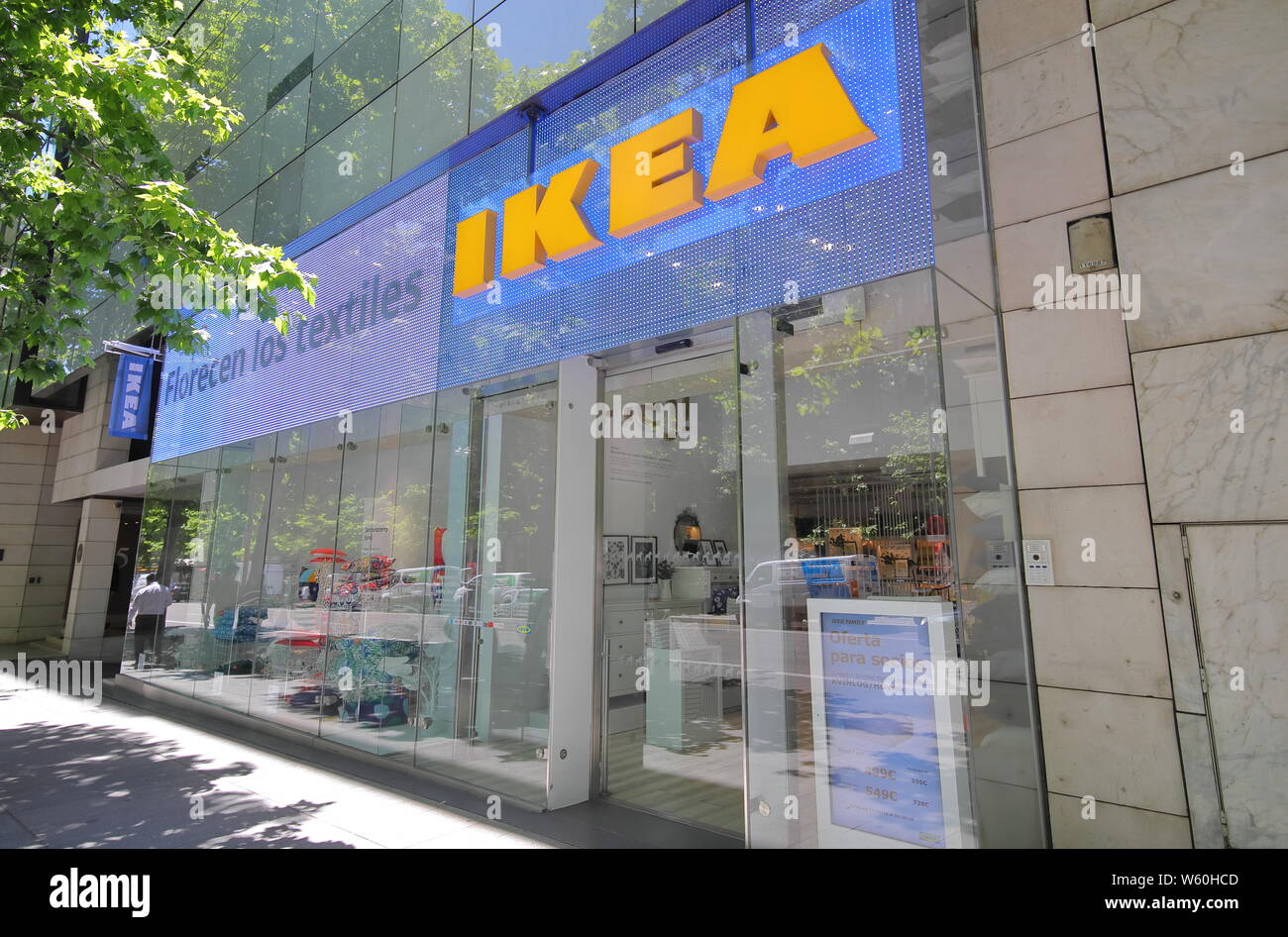 Ikea store in Serrano shopping street Madrid Spain Stock Photo - Alamy