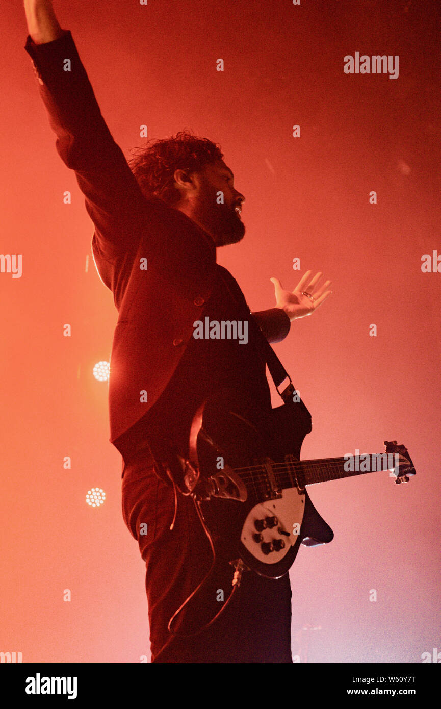 Gang of Youths performing at The Enmore Theatre, in Sydney on the 29th November 2018. Stock Photo