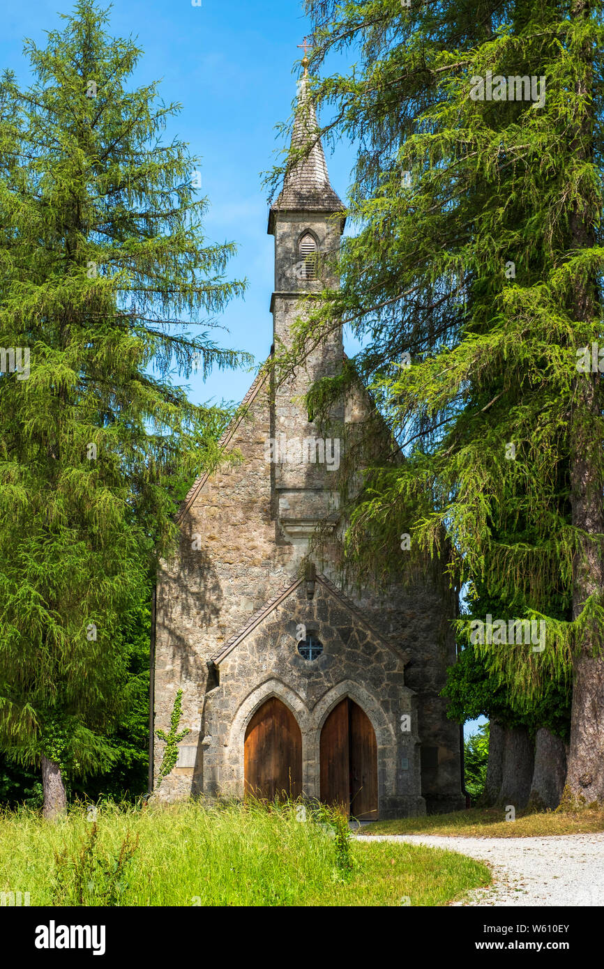 The fomer Parish Church of St Maria on Herrenchiemsee, Chiemsee, Bavaria, Germany, Europe. Stock Photo