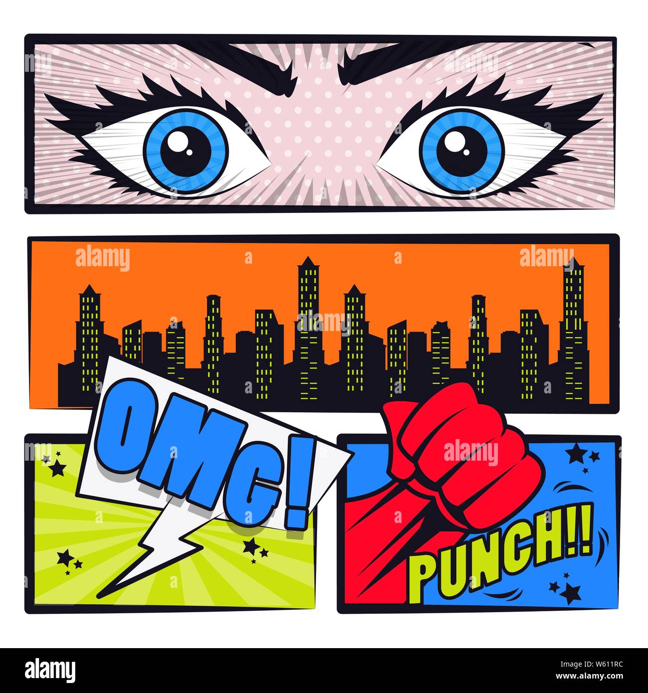 Comic book story pop art cartoon Stock Vector Image & Art - Alamy