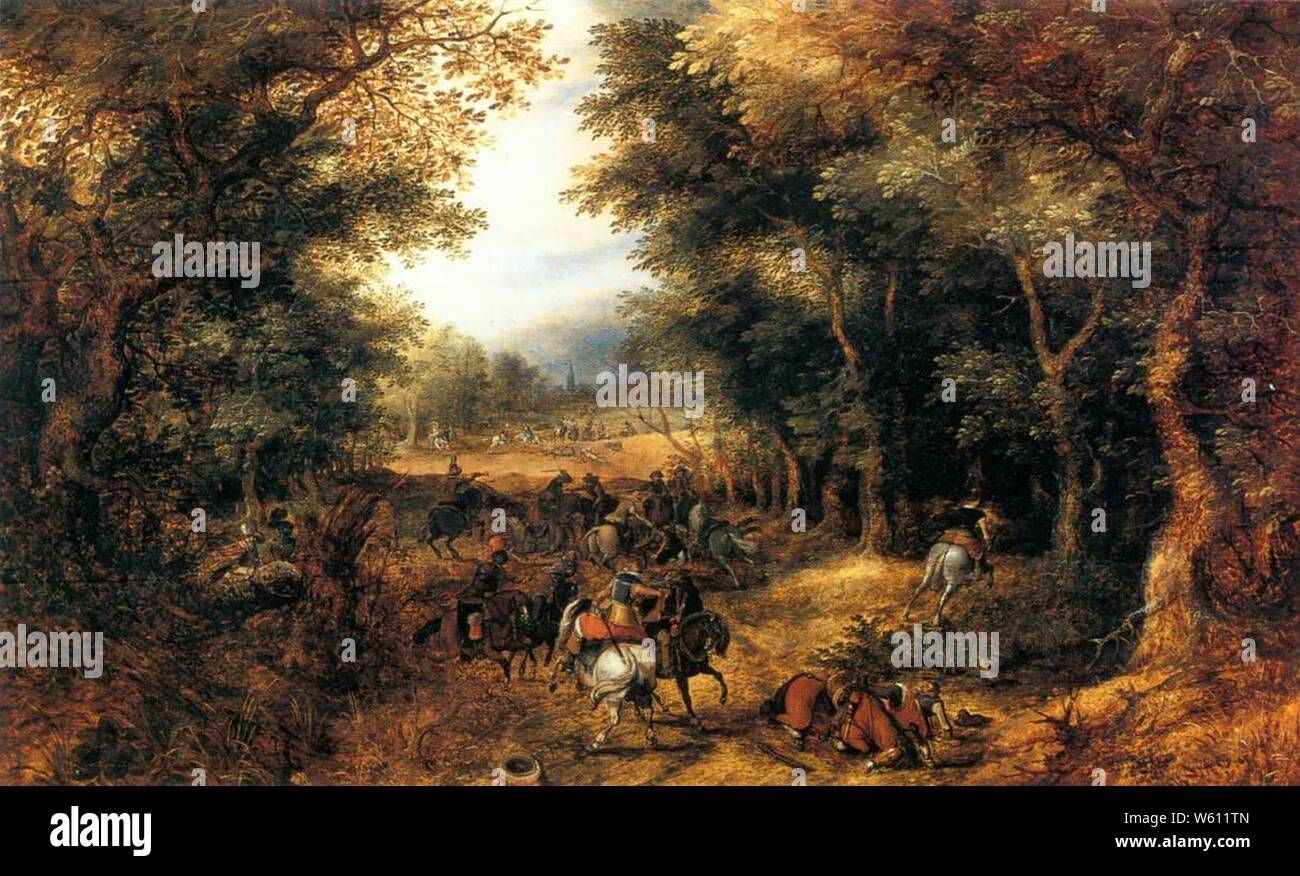 David Vinckboons - Forest Scene with Robbery Stock Photo - Alamy