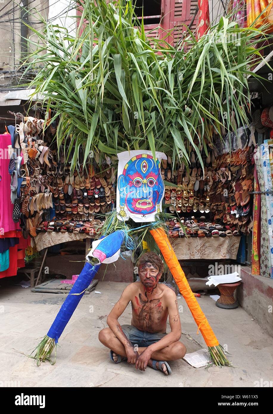 Mathmadus Demon Ghantakarna festival hi-res stock photography and images - Alamy
