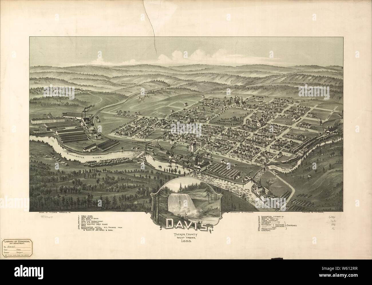 Davis, Tucker County, West Virginia 1898 Stock Photo Alamy