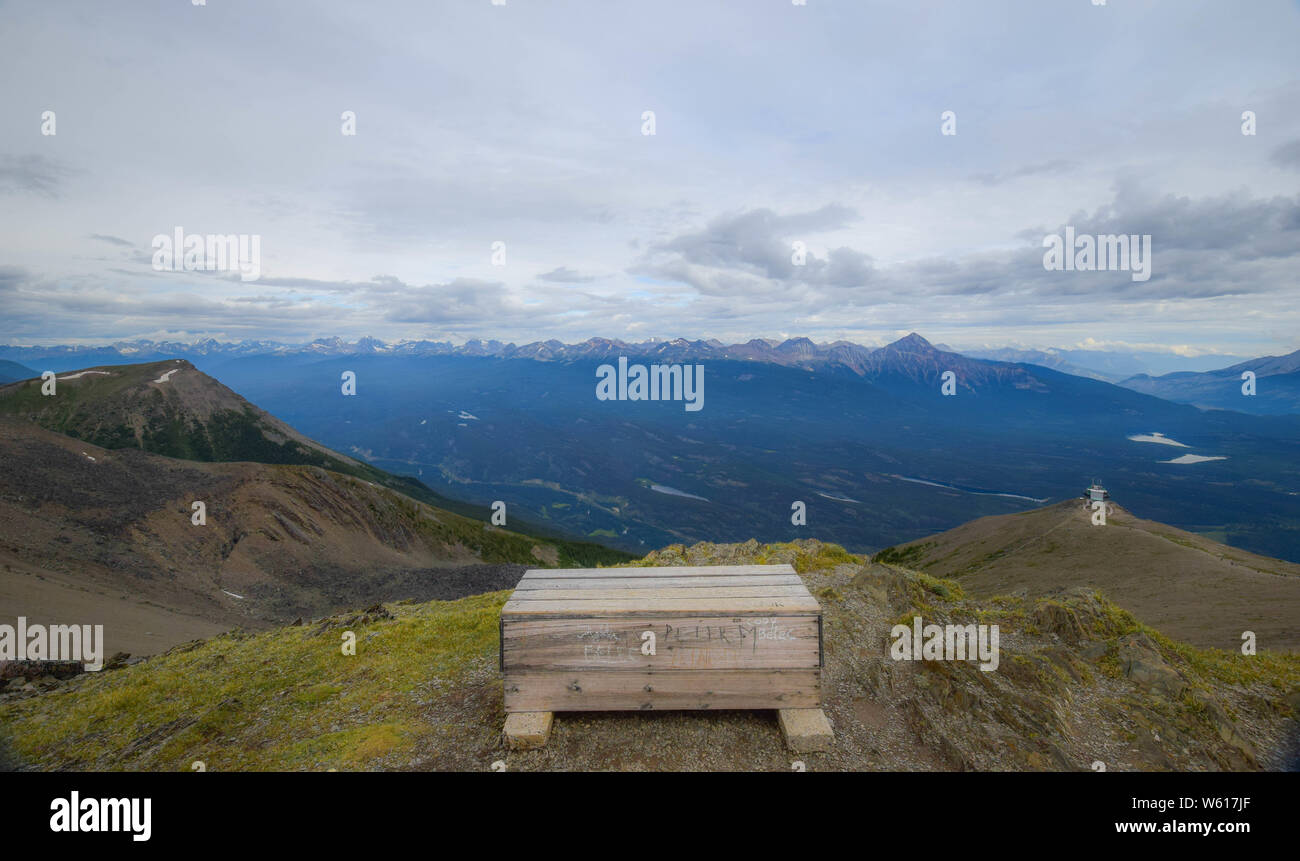 Top of Jasper tram Stock Photo