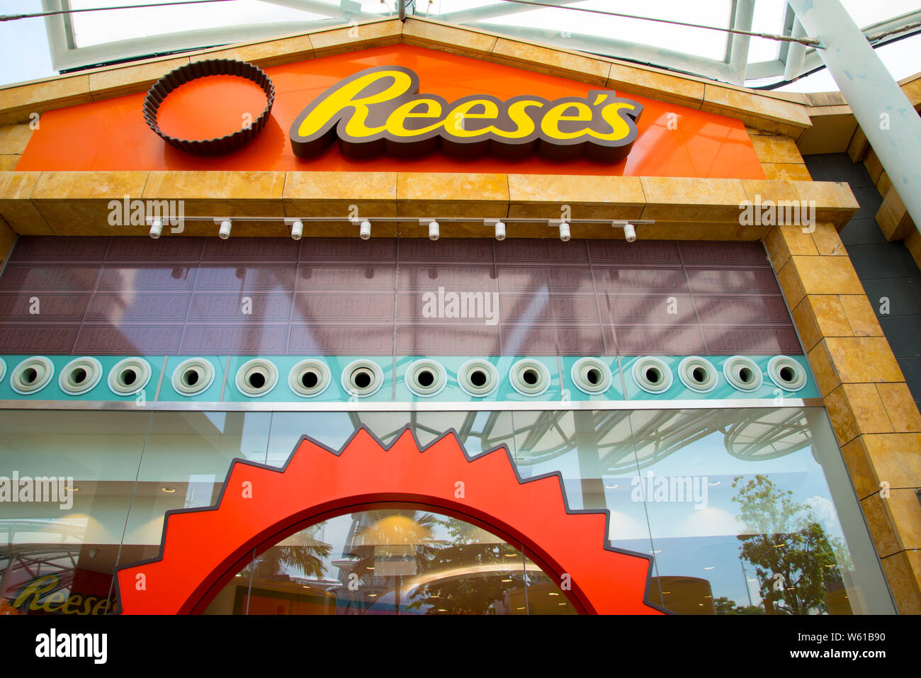 Hershey's Chocolate World located in Resorts World Sentosa Stock Photo