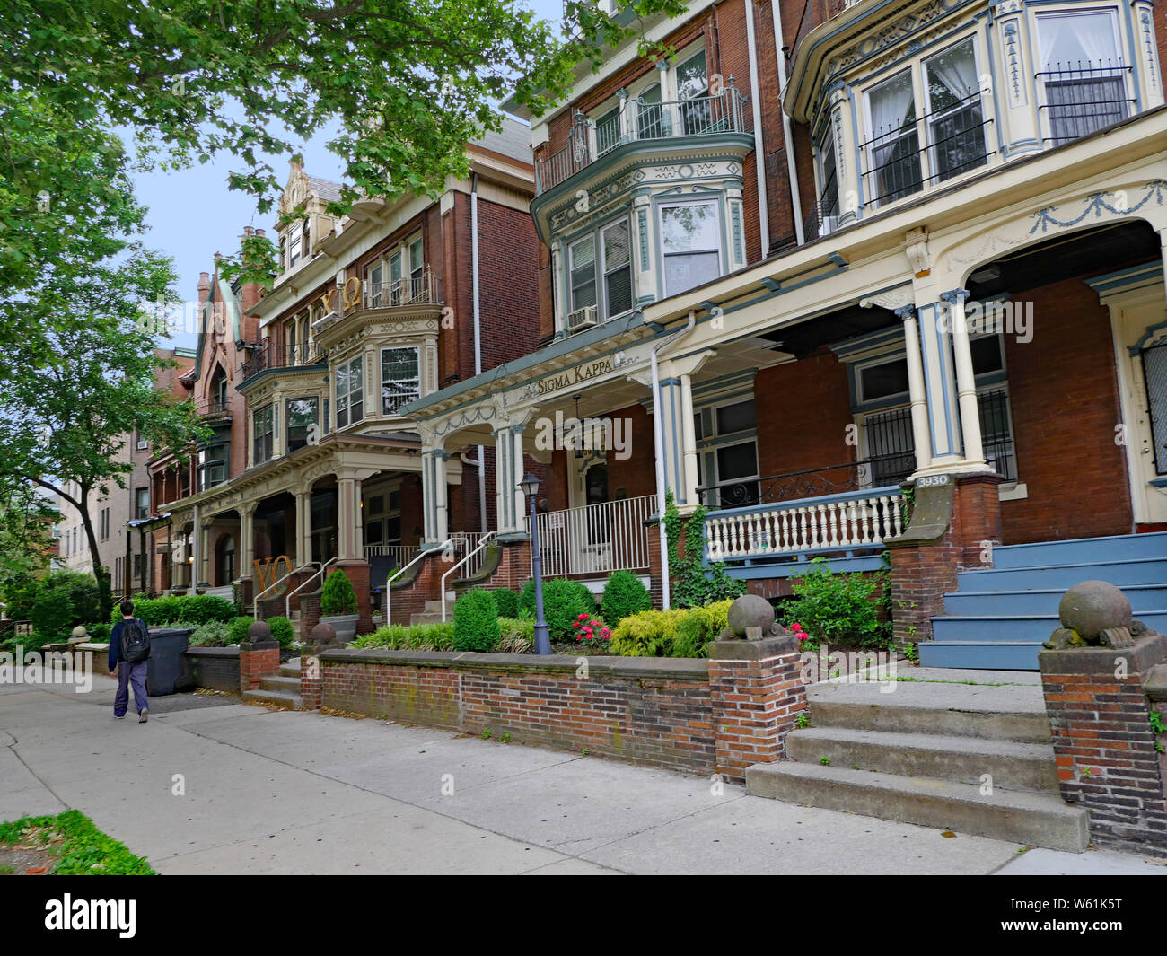 PHILADELPHIA MAY 2019 The residential area around the University of