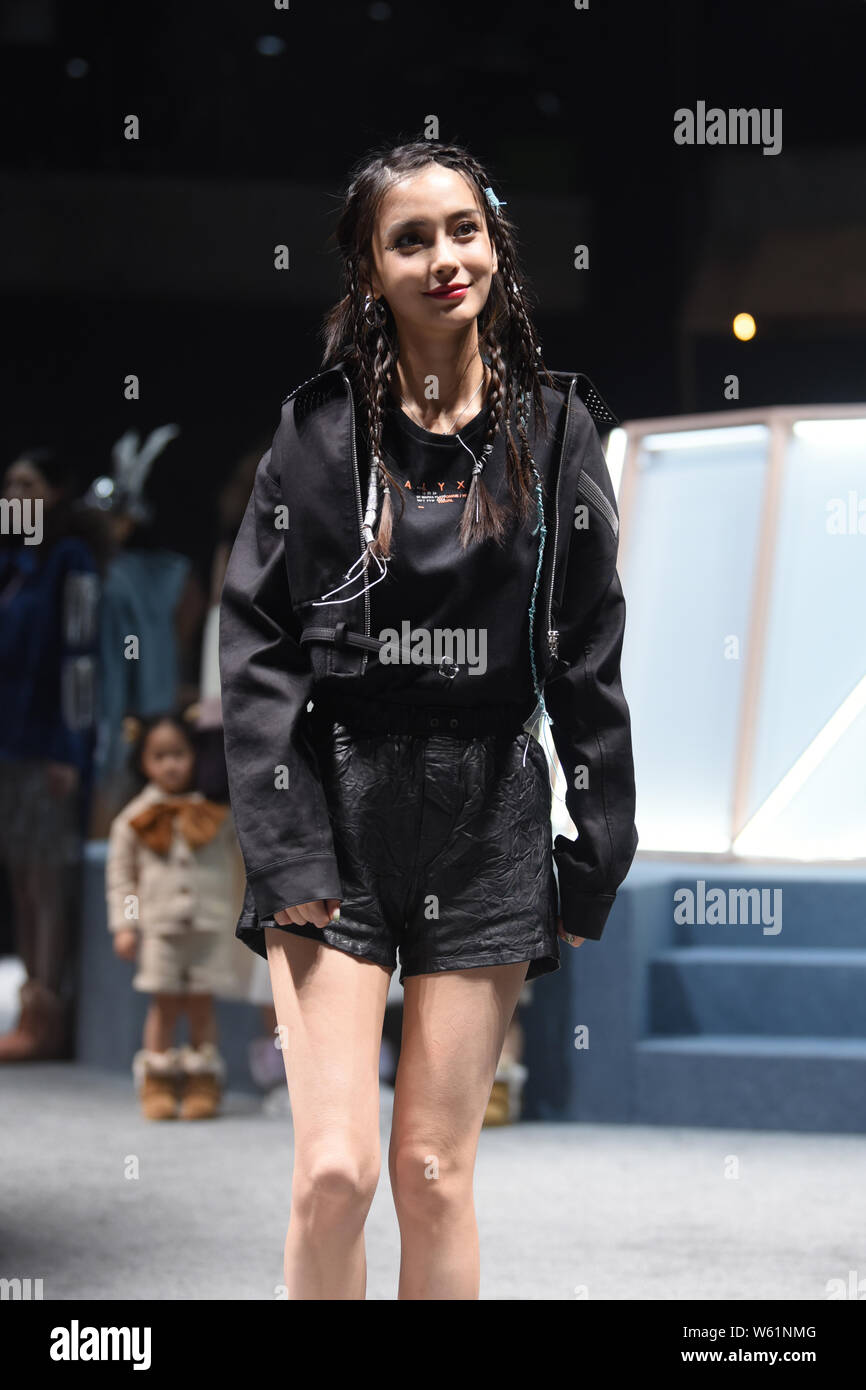 Hong Kong actress Angelababy attends a promotional event for UGG boots in  Shanghai, China, 10 October 2018 Stock Photo - Alamy
