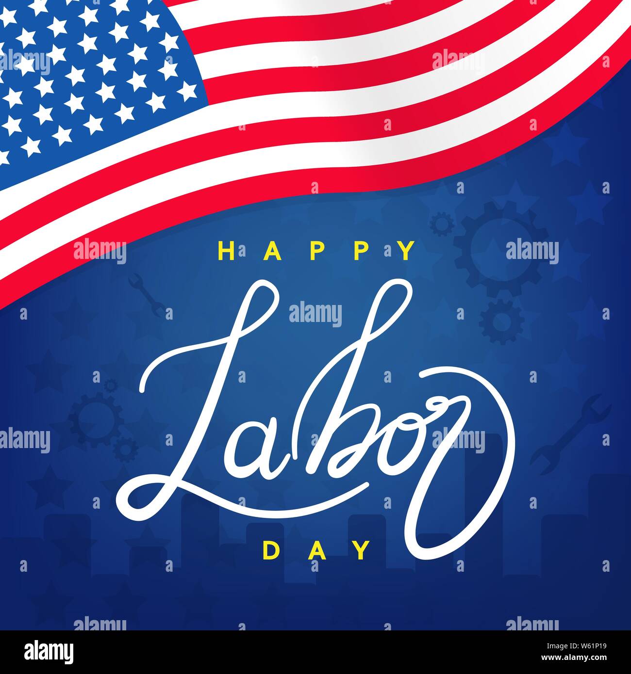 Labor day background design vector template graphic or banners  illustrations Stock Vector
