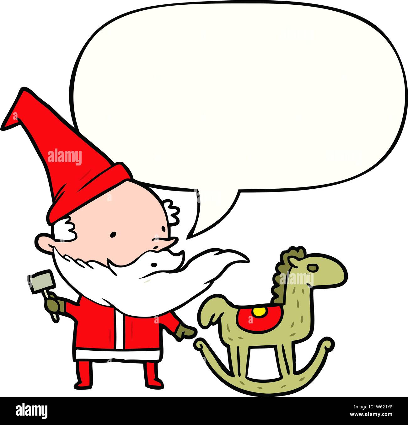 Elf and a horse High Resolution Stock 