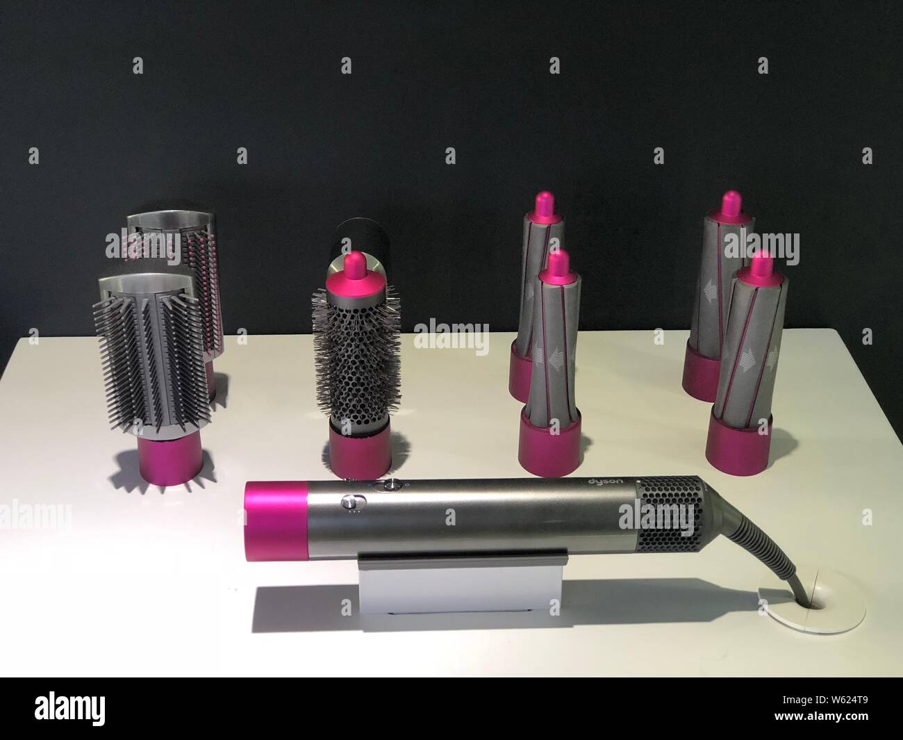 The newly-released Dyson Airwrap Styler is on display at the press  conference in Beijing, China, 18 October 2018. Dyson has released a hair  styling Stock Photo - Alamy