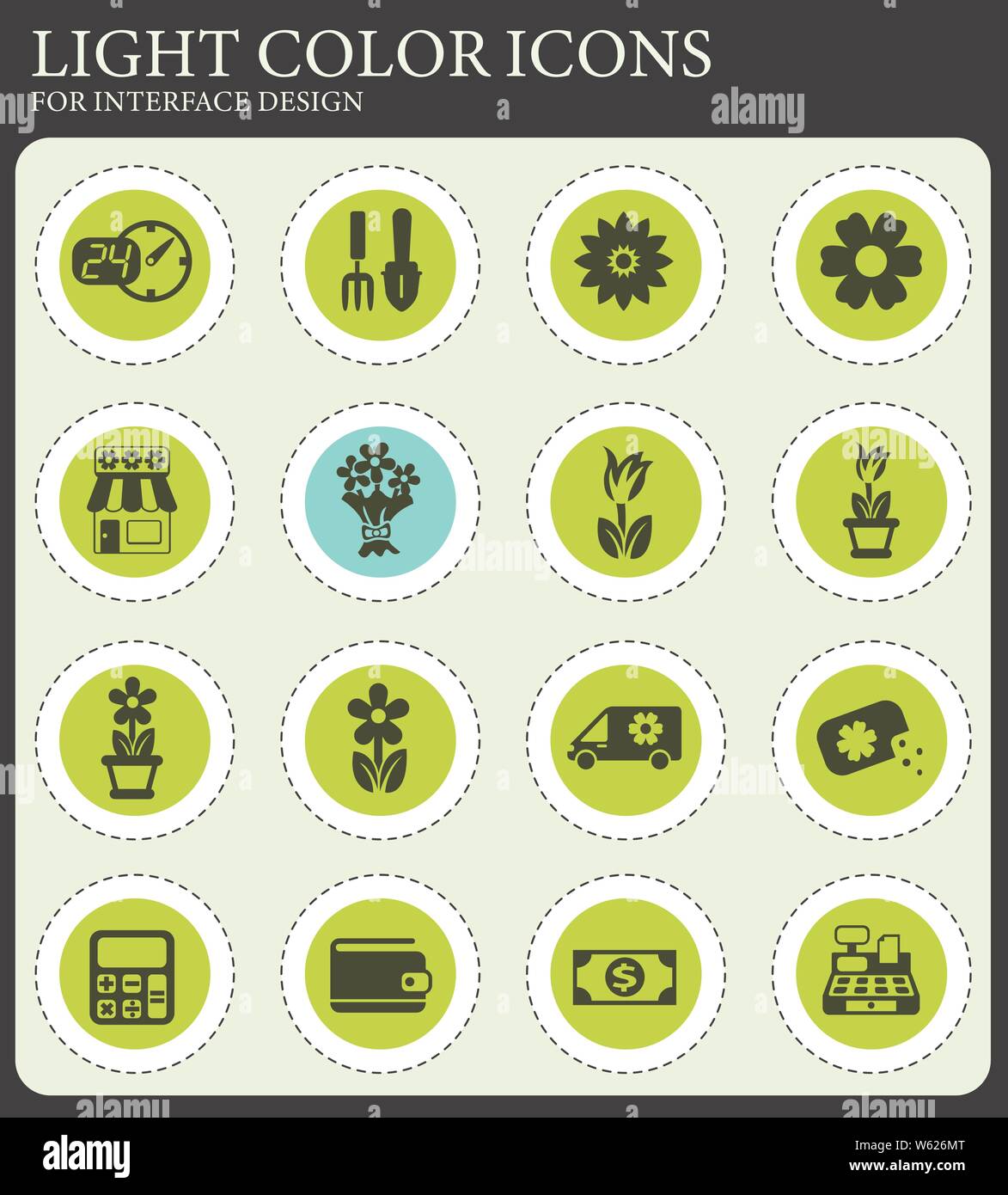 Flower shop vector vectors hi-res stock photography and images - Alamy
