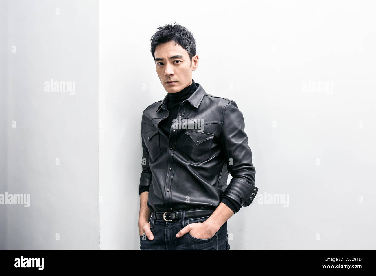 Chinese actor Li Guangjie poses for portrait photos during an exclusive ...