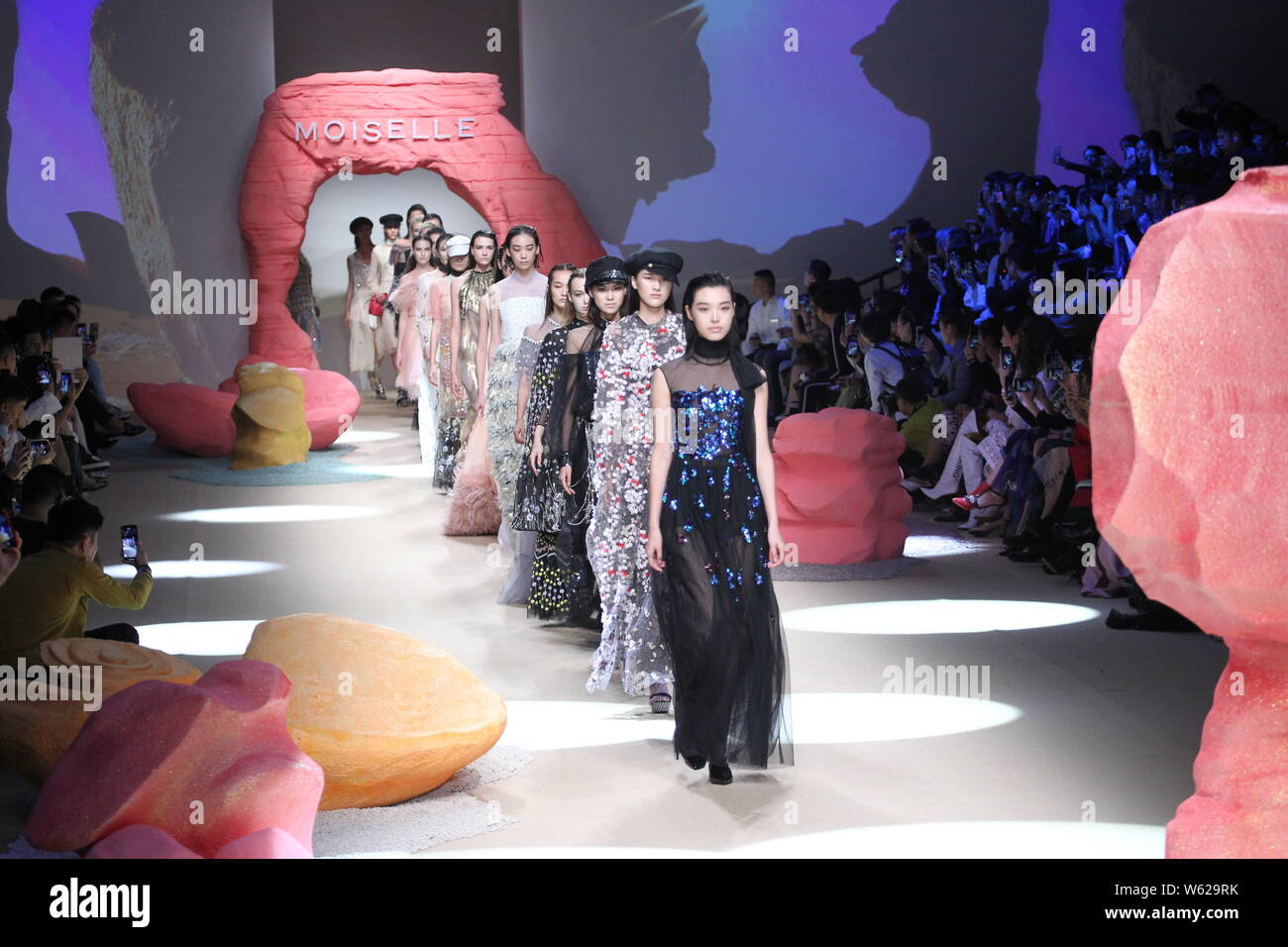 Models Display New Creations At The Fashion Show Of Rosamund