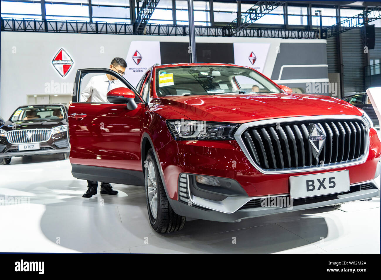 FILE--A Borgward BX5 car is displayed during the Shanghai Pudong 