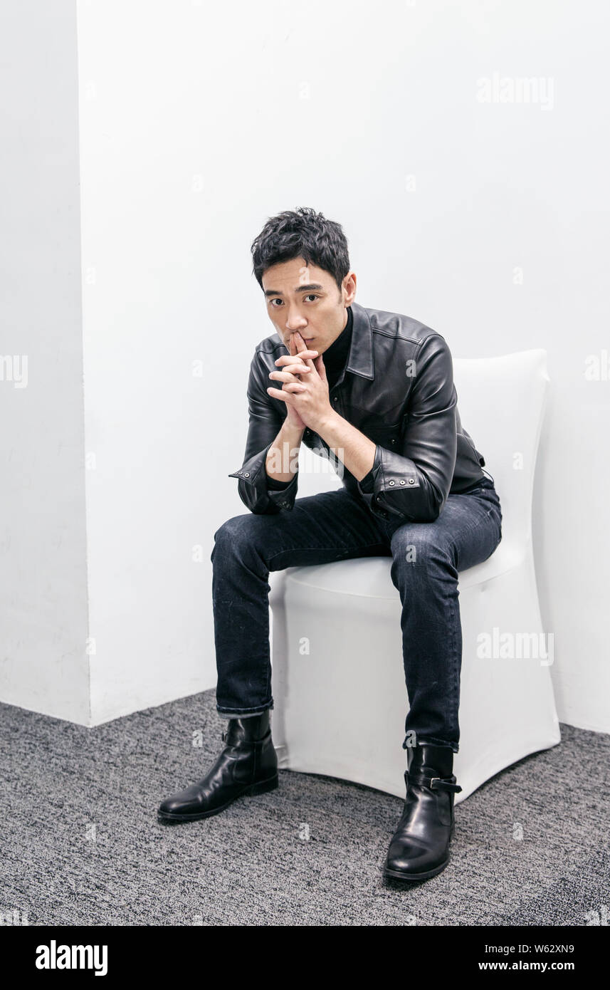 Chinese actor Li Guangjie poses for portrait photos during an exclusive ...
