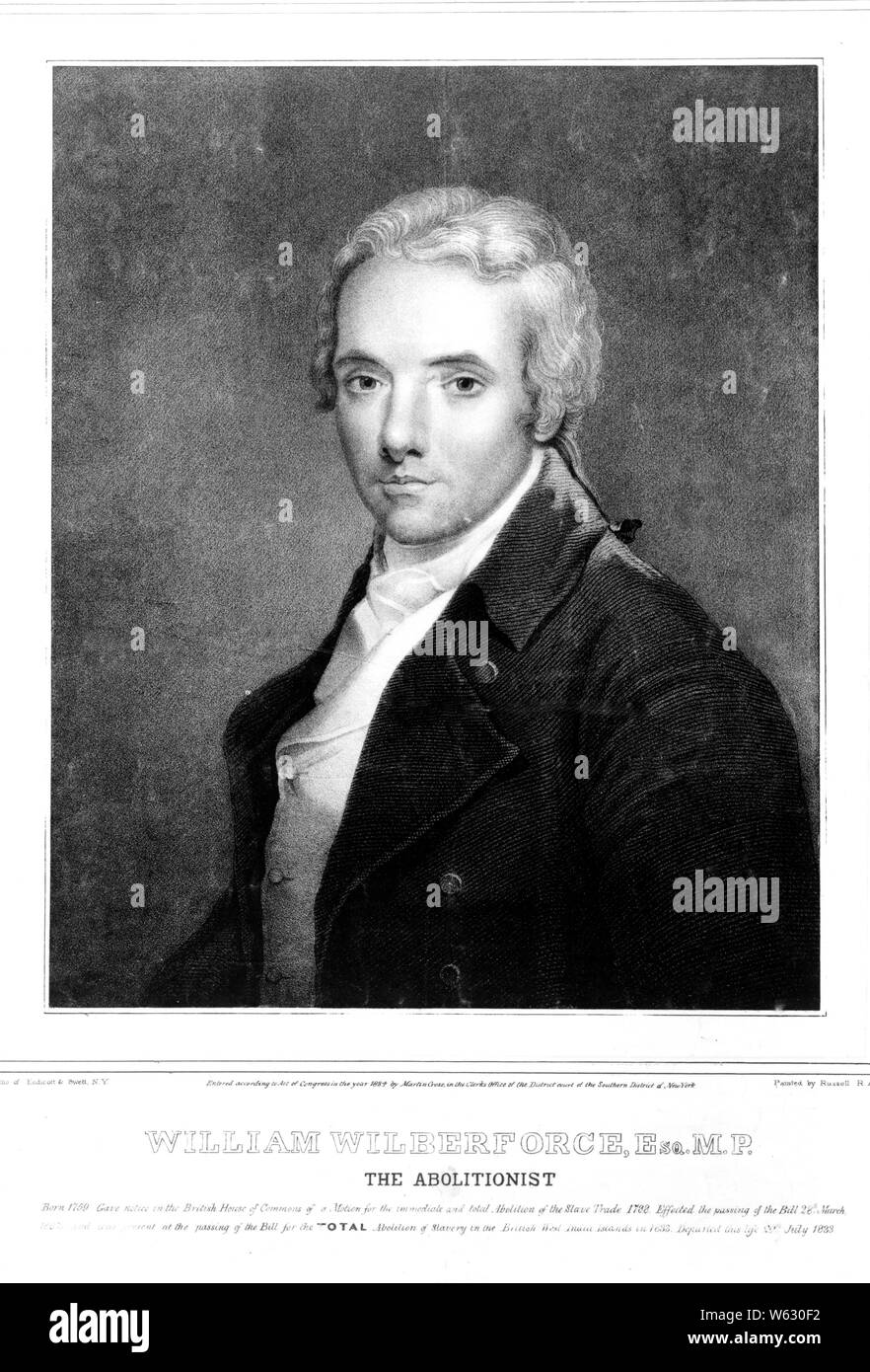 William Wilberforce, Esq. M.P.--The abolitionist ca. 1884 Stock Photo
