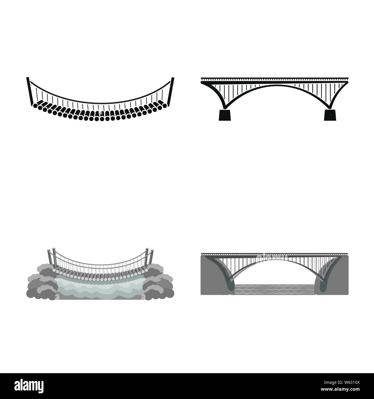 Vector design of connection and design icon. Set of connection and side ...