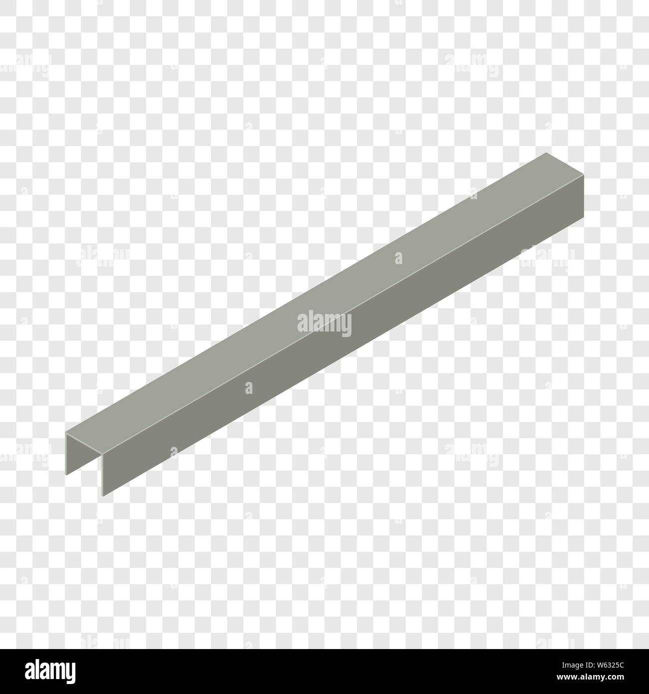 Profile plasterboard icon, isometric 3d style Stock Vector