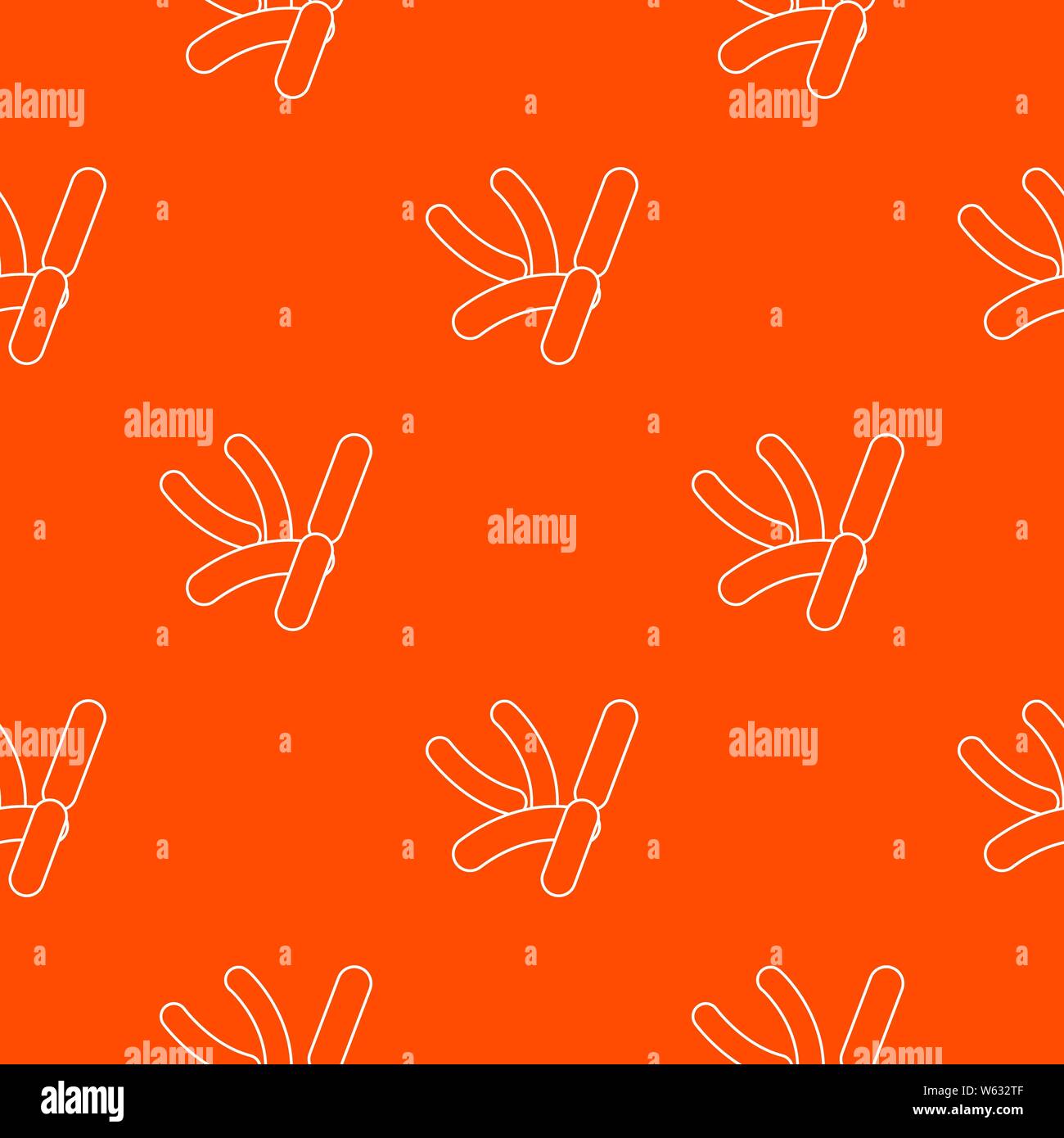 Bacilli pattern vector orange Stock Vector