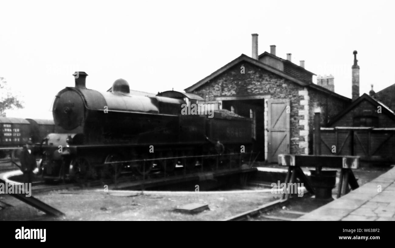 Windermere railway engine shed and turntable Stock Photo