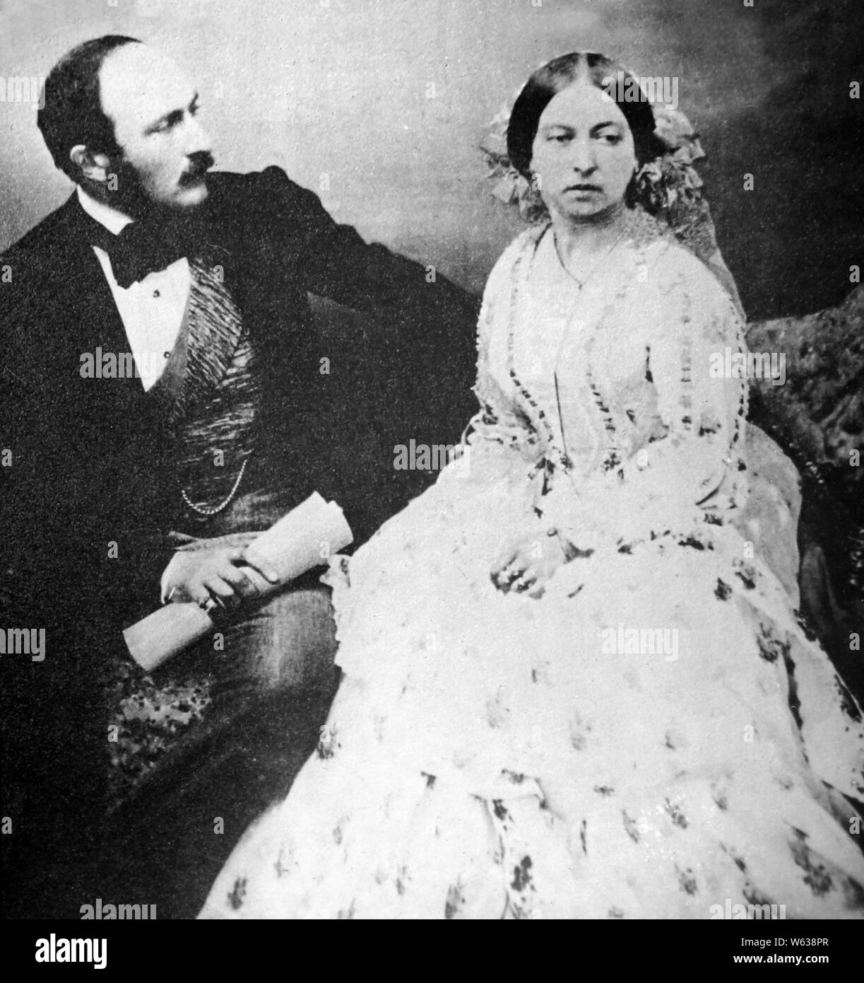 Queen Victoria and Prince Albert Stock Photo