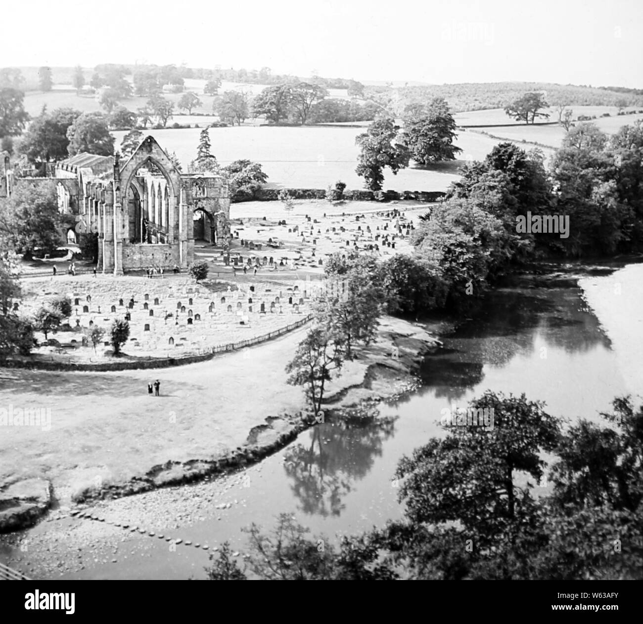 Bolton Abbey in the 1930s Stock Photo Alamy