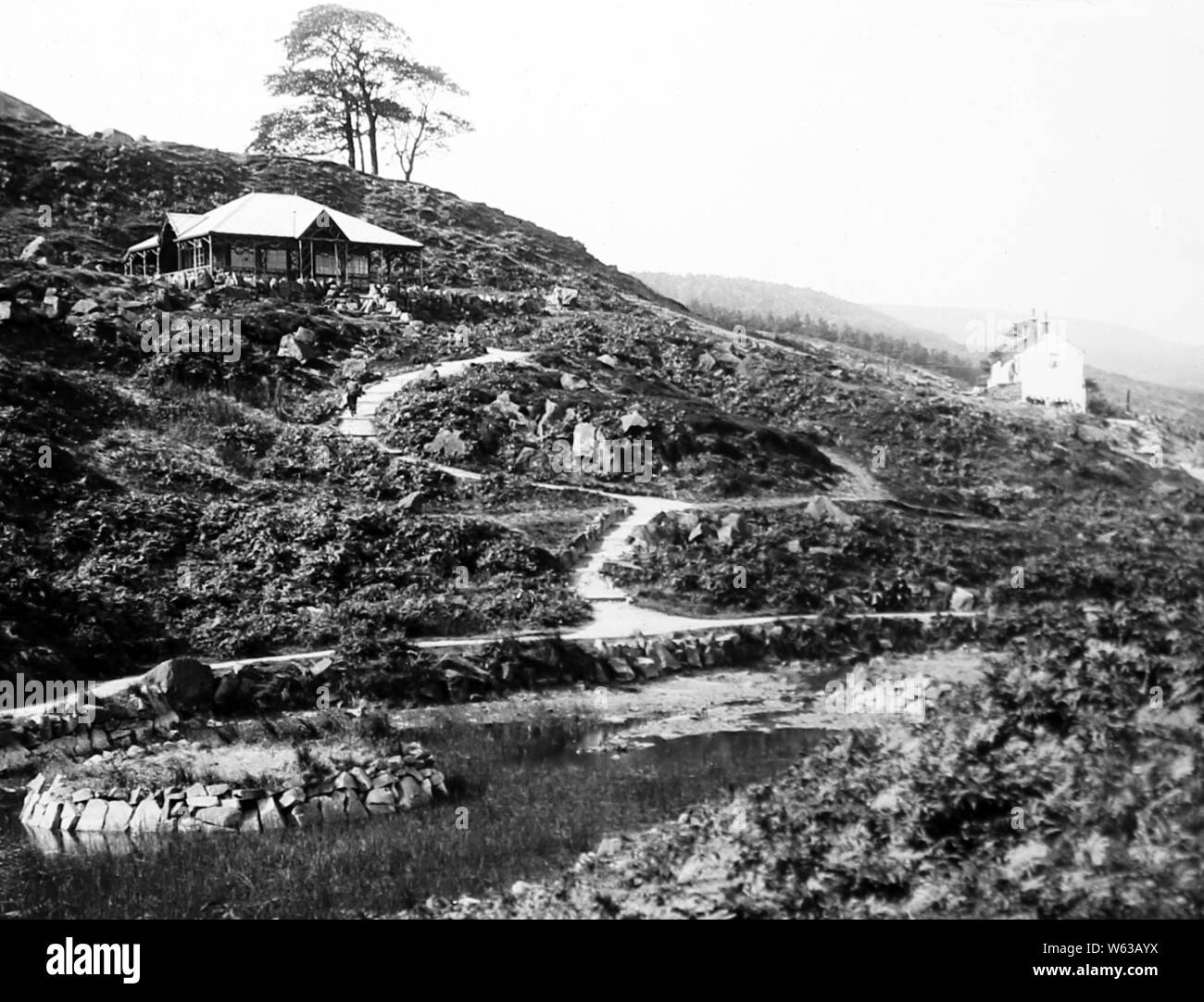 White wells ilkley moor ilkley Black and White Stock Photos & Images