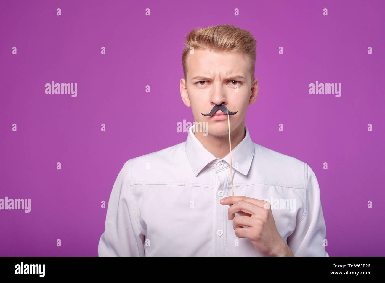 Paper mustache stylish male hi-res stock photography and images - Alamy