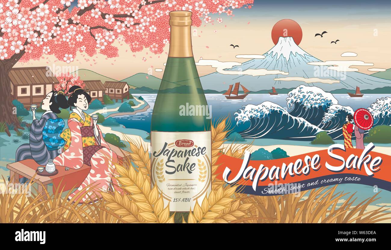 Drink sake Stock Vector Images Alamy