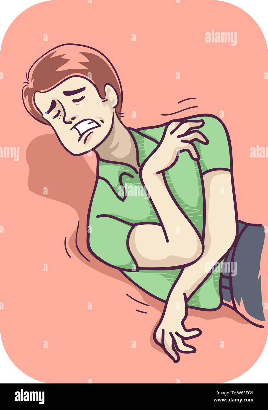 Illustration of a Man Having Seizure on the Floor Stock Photo - Alamy Illustration of a Man Having Seizure on the Floor Stock Photo - Alamy