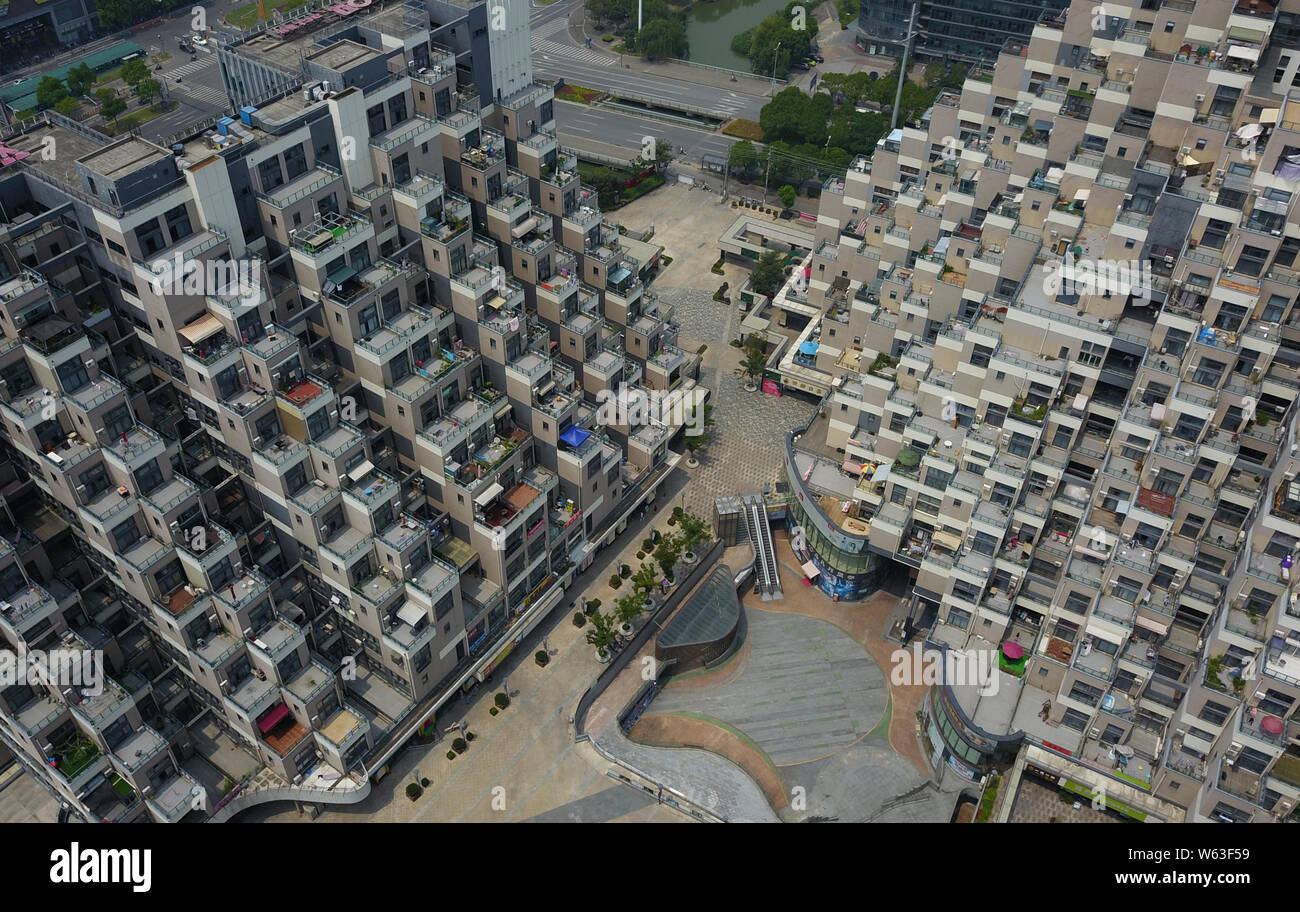 FILEAn aerial view of the Pyramidlike complex comprised of three