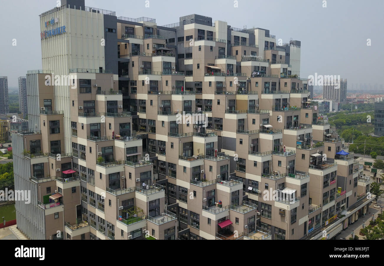 FILEAn aerial view of the Pyramidlike complex comprised of three