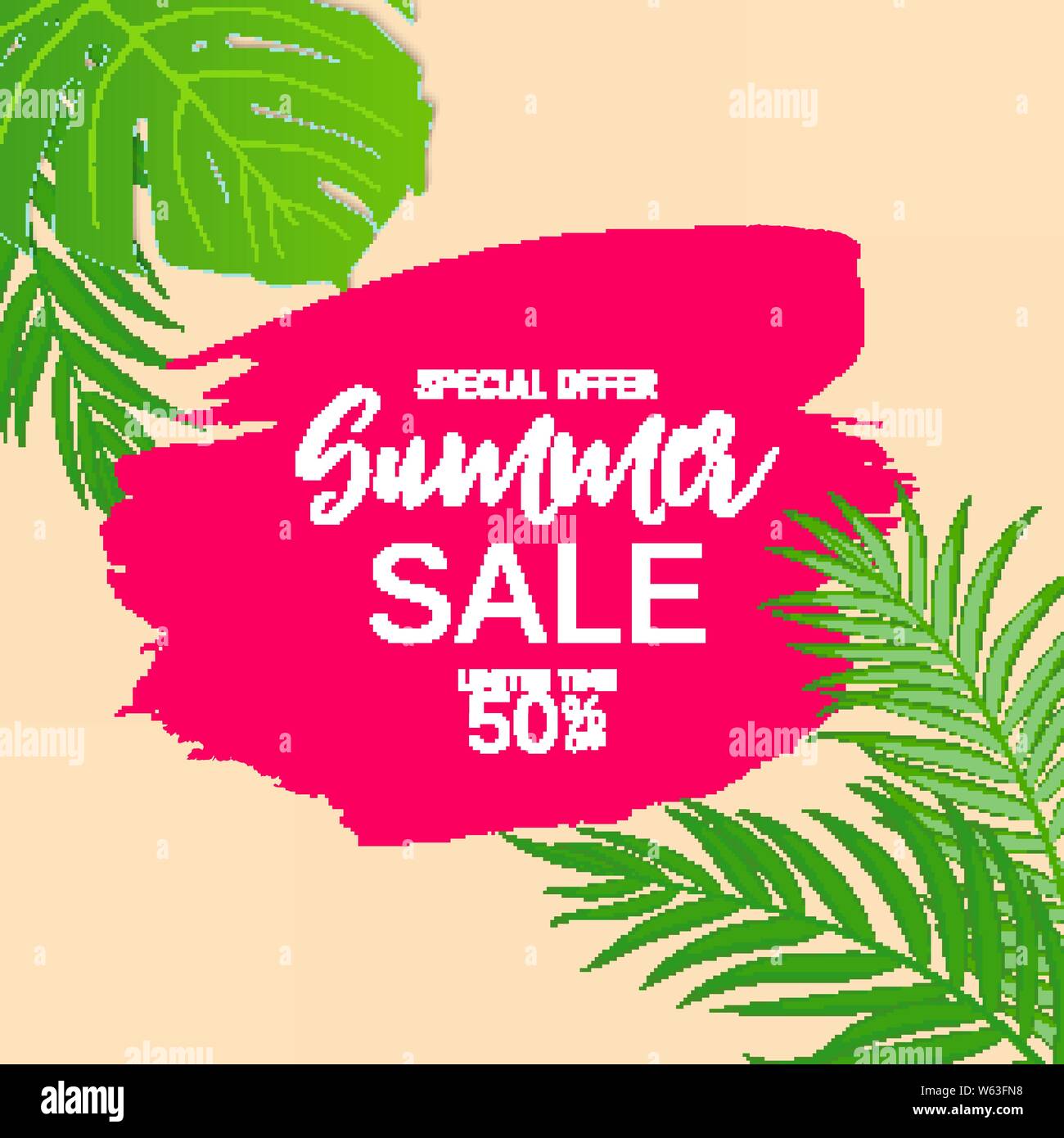 Abstract Summer Sale Background. Vector Illustration Stock Vector Image ...