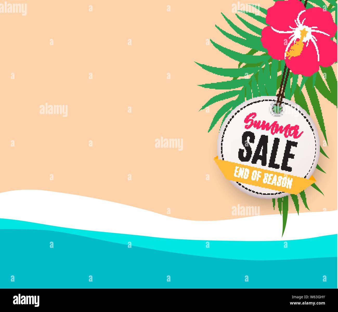 Abstract Summer Sale Background. Vector Illustration Stock Vector Image ...