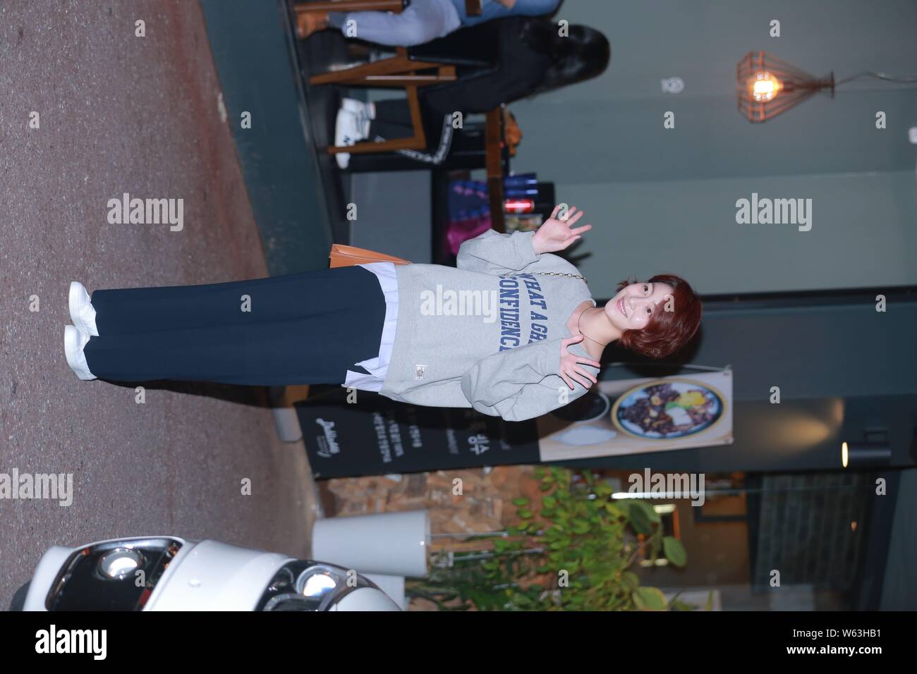 South Korean actress Wang Ji-won arrives for a banquet for new TV series 'Still 17' in Seoul, South Korea, 18 September 2018. Stock Photo