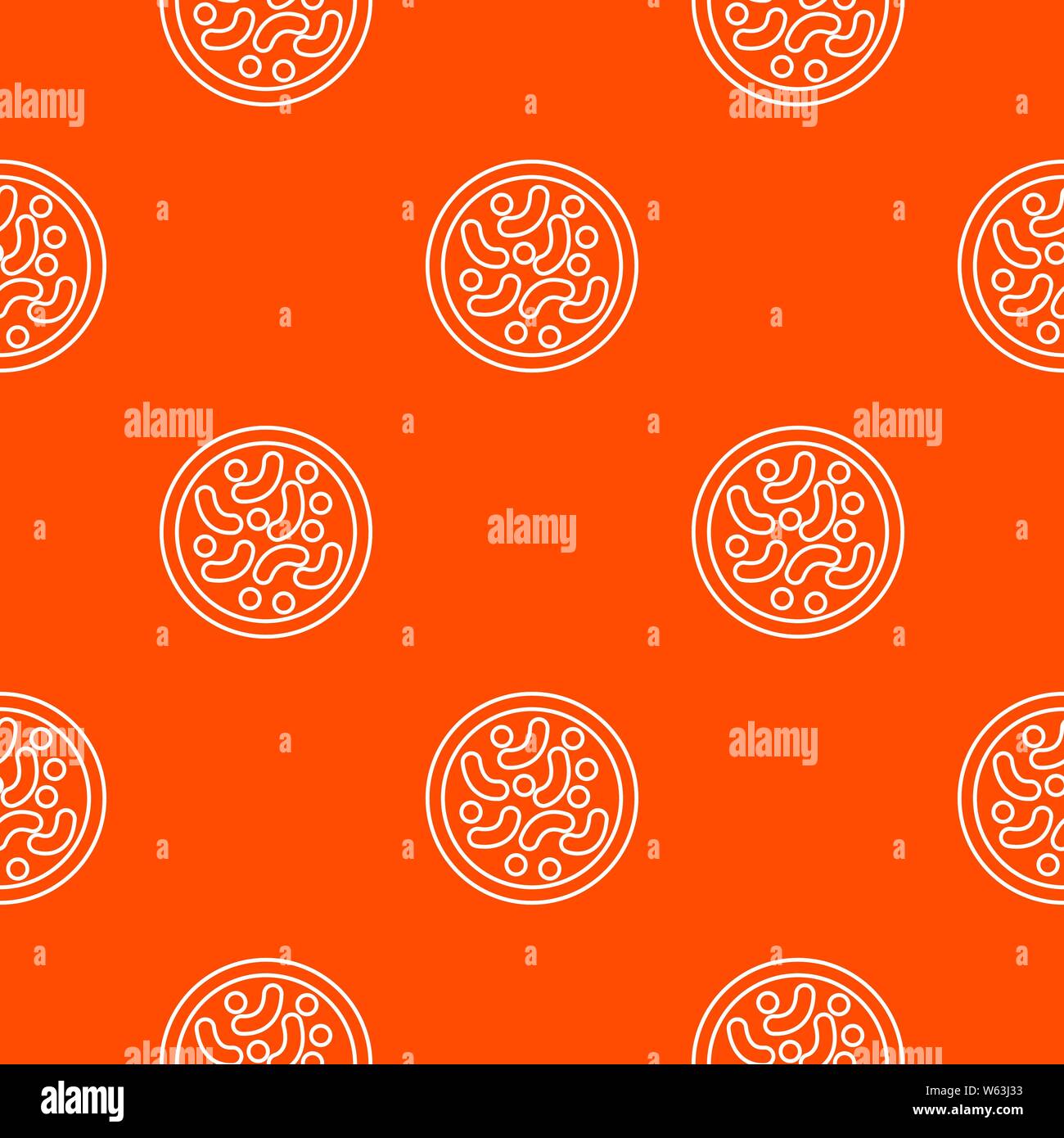 Microscopic bacteria pattern vector orange Stock Vector Image & Art - Alamy