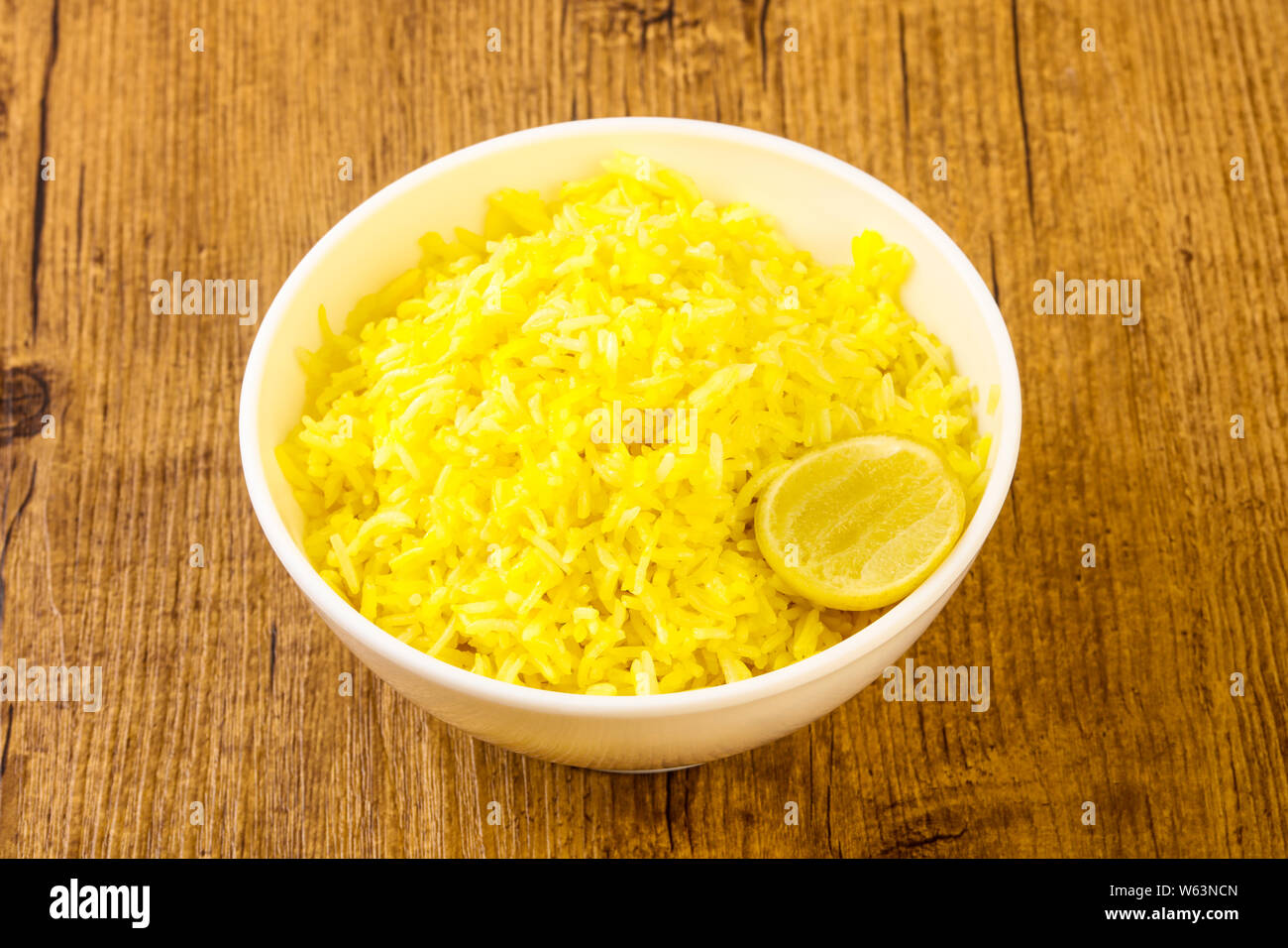 Indian traditional cuisine Yellow Rice with Lime Stock Photo Alamy