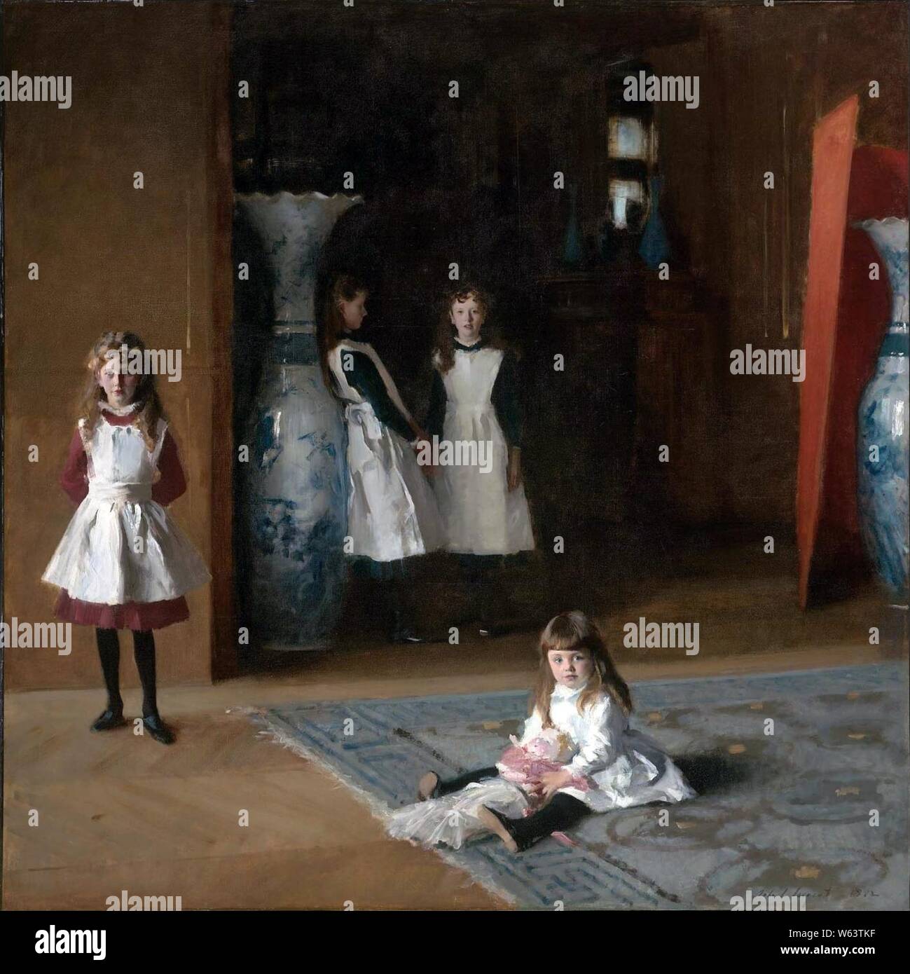 The Daughters of Edward Darley Boit, John Singer Sargent, 1882 (unfree frame crop Stock Photo