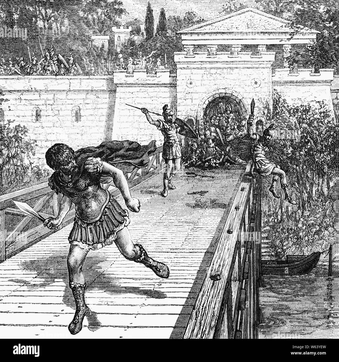 The Gracchus brothers caused political turmoil in the Republic with their attempted reforms of agrarian legislation that sought to transfer land from wealthy landowners to poorer citizens. Tiberius was murdered by members of the Roman Senate and conservative Optimates faction. In 123 BC, Gaius took the same office as his brother, and revived the land reform programme.  With a broad coalition of support, Gaius held his office for two years until support from the people weakened. The consul Lucius Opimius raised a mob to assassinate Gaius who fled and committed suicide in 121 BC. Stock Photo