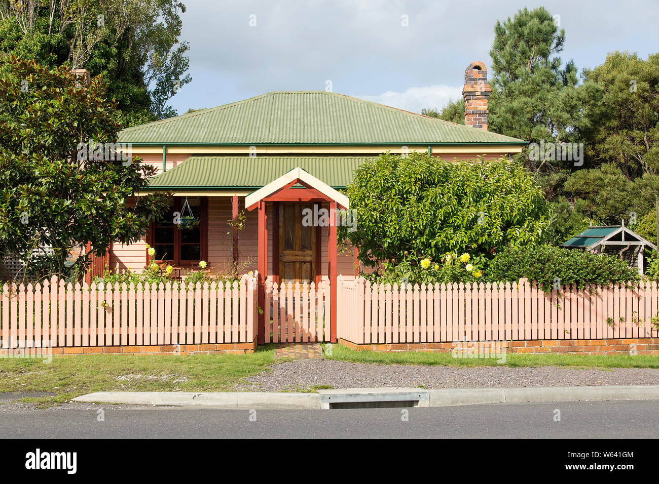 Strahan, Tasmania April 03, 2019 A typical detached double fronted