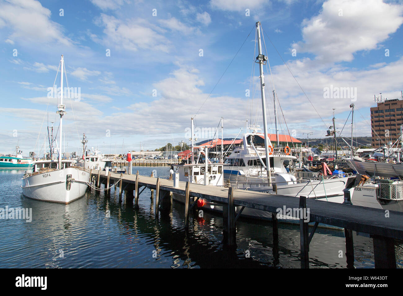 Hobart, Tasmania, Australia April 01, 2019 Commercial and pleasure