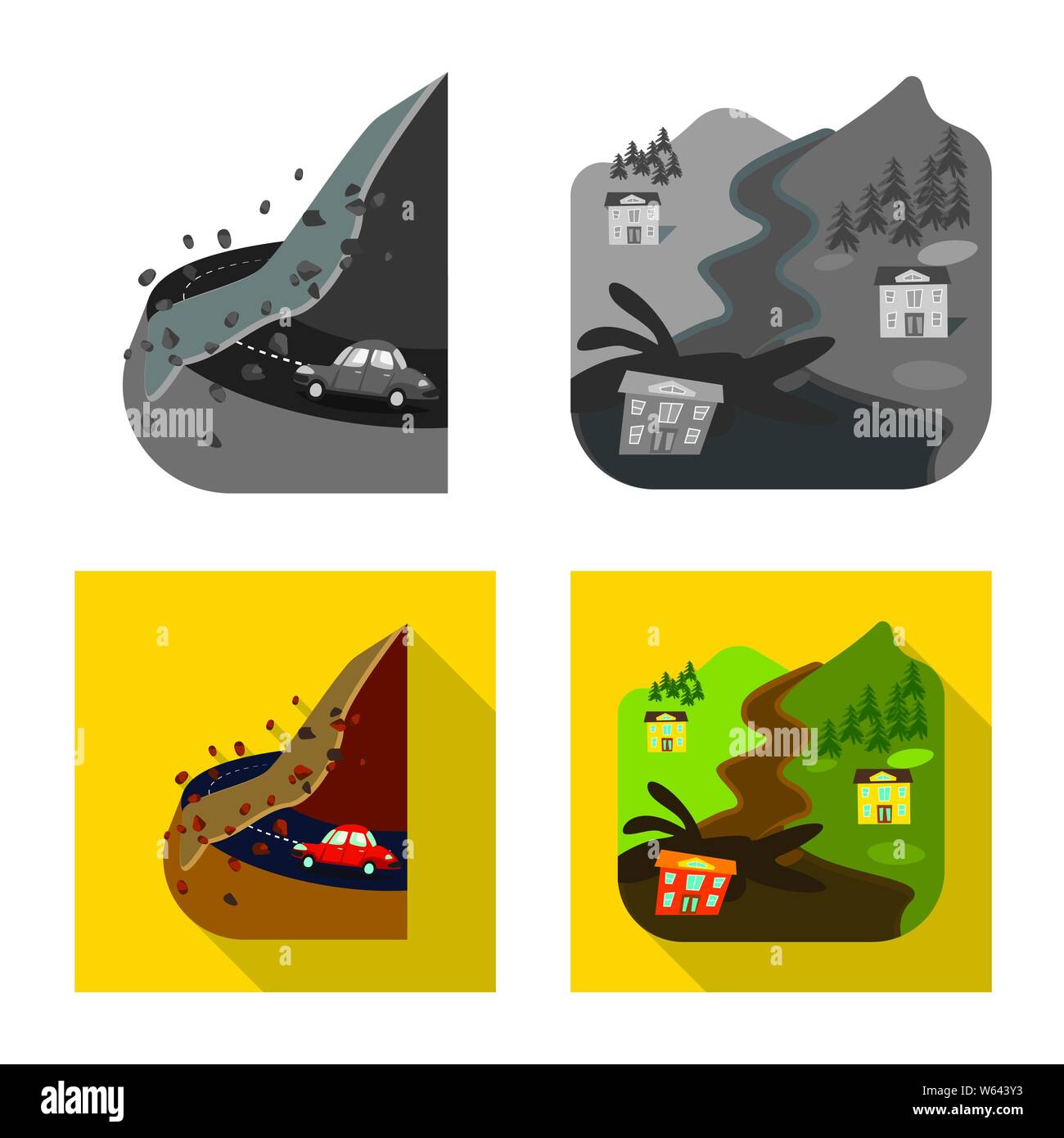 Isolated object of weather and distress icon. Collection of weather and ...