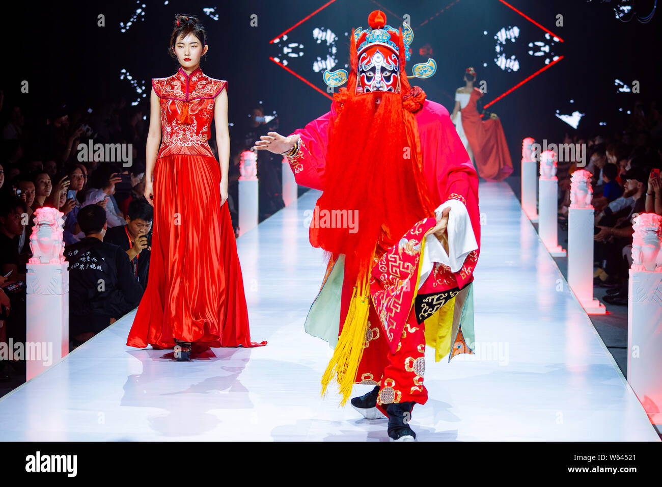 Modeld display new creations at an opera-themed fashion show during the 2018  Beijing Fashion Week in Beijing, China, 16 September 2018 Stock Photo -  Alamy
